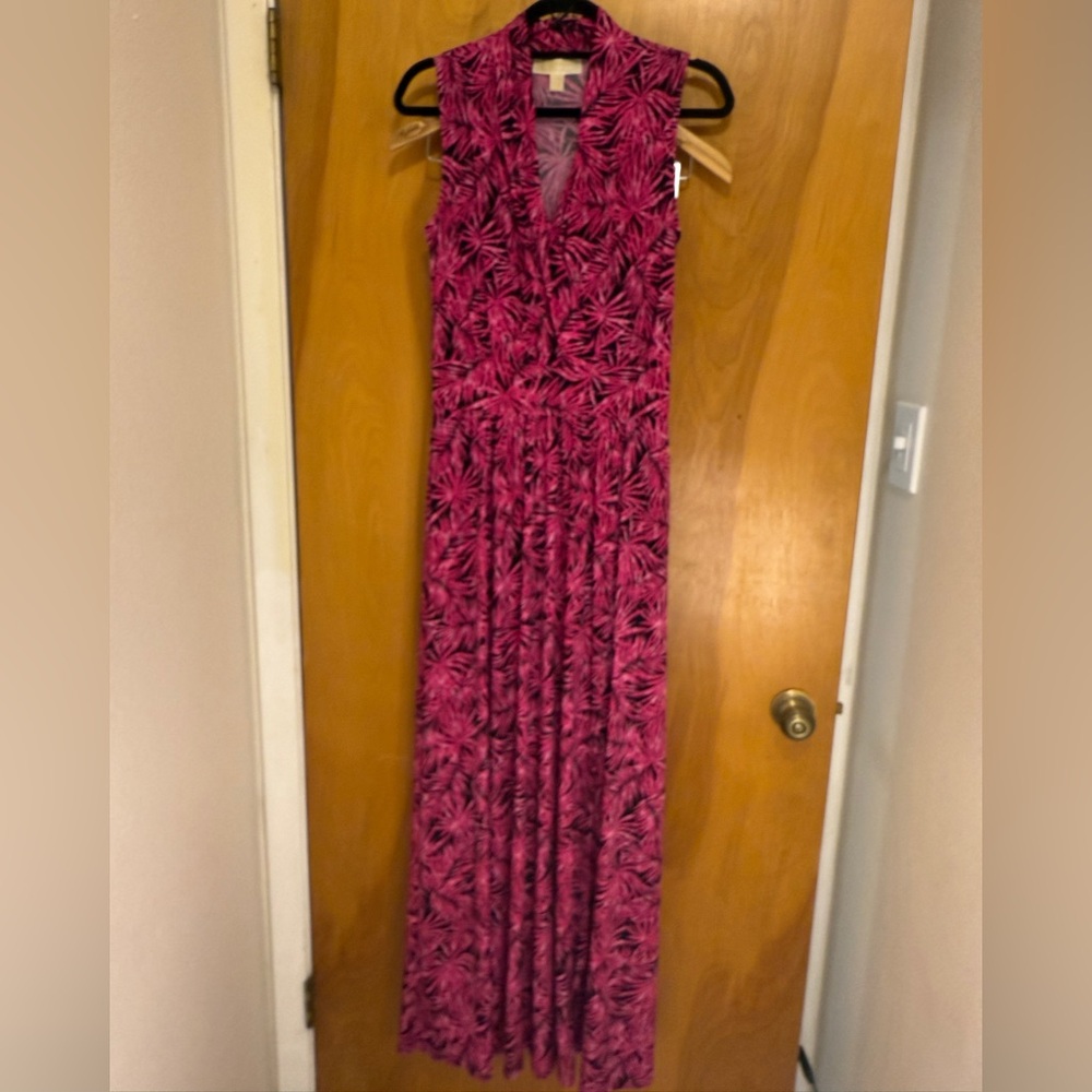 Michael Kors Pink Floral Maxi Dress